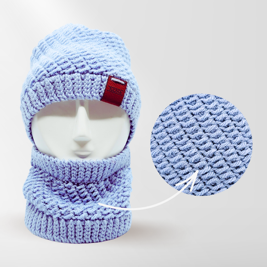 Ensemble de Patrons de Tuque et de Cache-cou Arrière Scène au Crochet - Taille Nouveau-né à Adulte