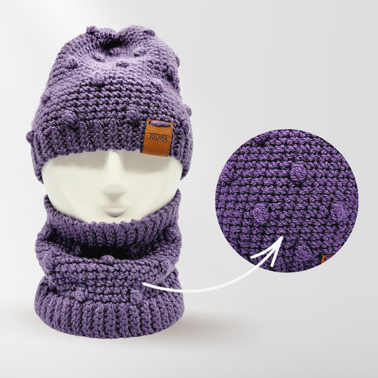 Ensemble de Patrons de Tuque et de Cache-cou Petites Boules de Joie au Crochet - Taille Nouveau-né à Adulte