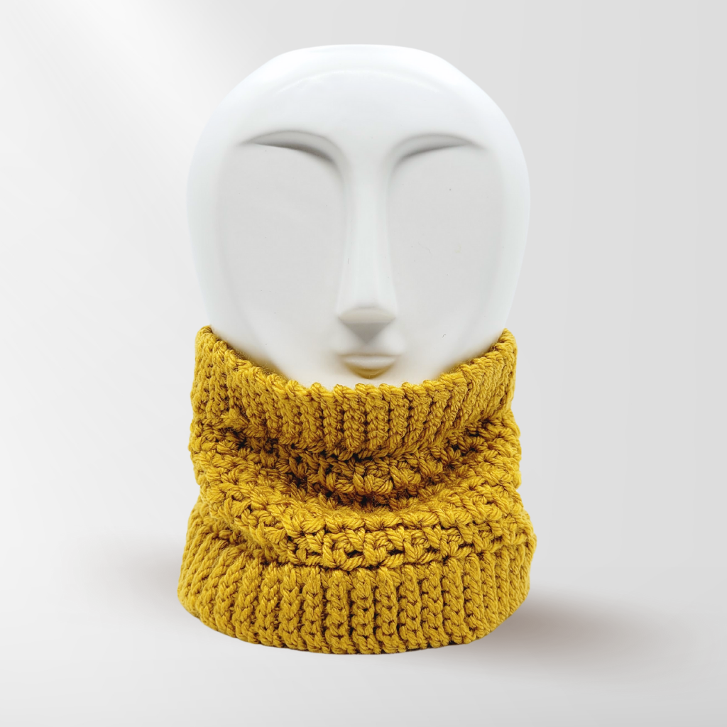 Ensemble de Patrons de Tuque et de Cache-cou Ondes Positives au Crochet - Tailles Nouveau-né à Adulte