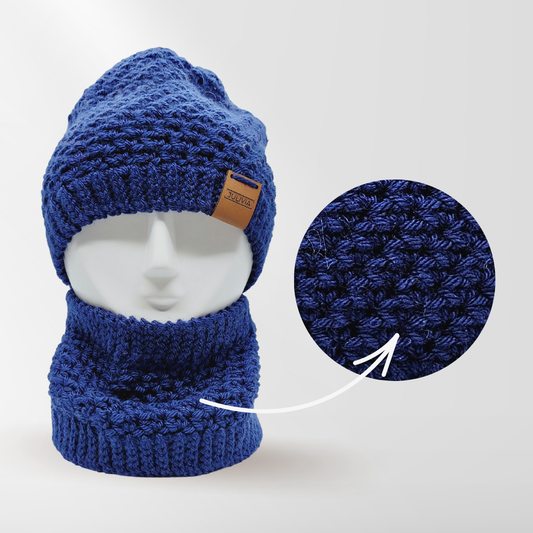 Ensemble de Patrons de Tuque et de Cache-cou Simplement Elégant au Crochet - Tailles Nouveau-né à Adulte