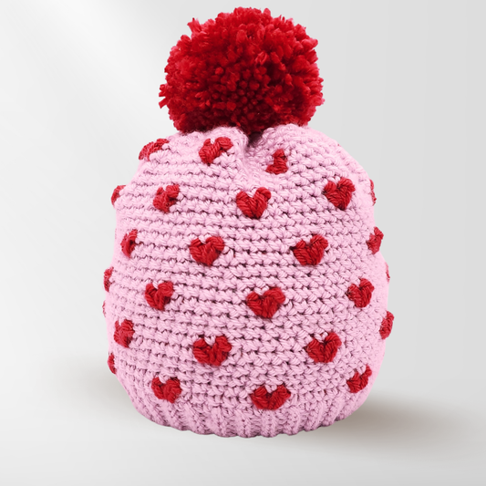 Crochet Heart Hat Pattern