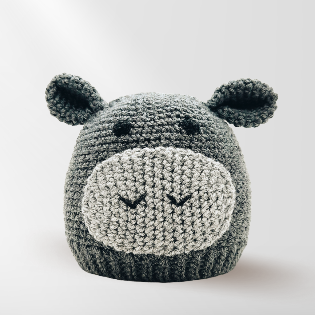 Patron tuque d'hippopotame au crochet